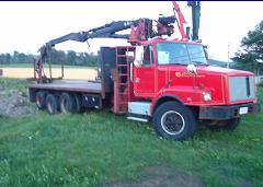Prentice TS33 drywall crane truck for sale.