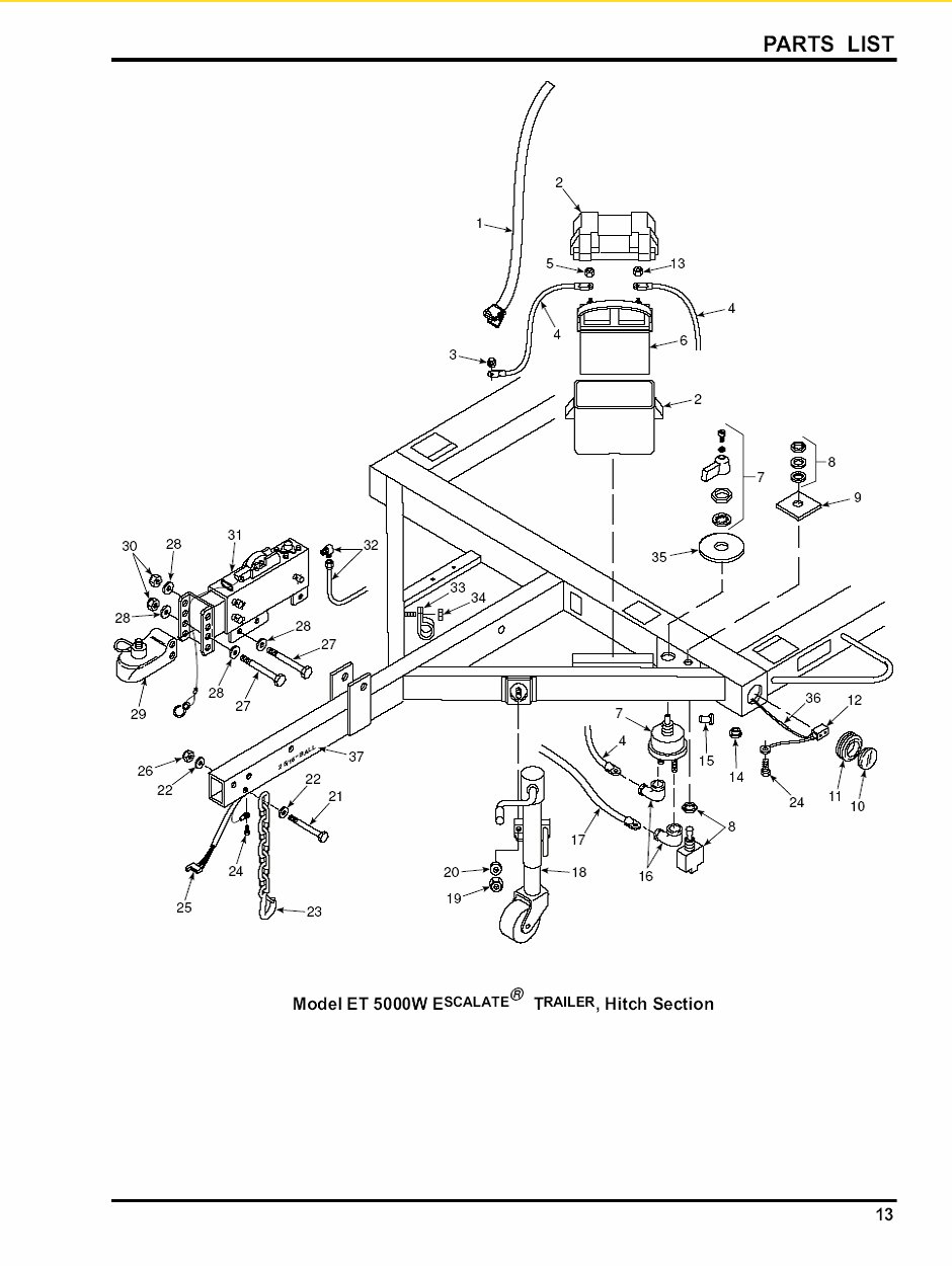 Escalate trailer 5000 Lbs